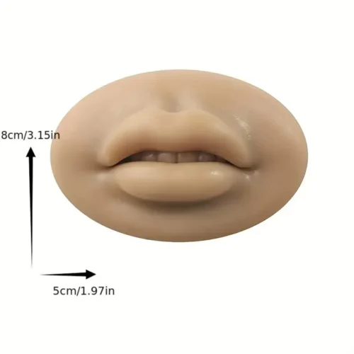 Bocca Finta In Silicone Morbida Per Pratica Tatuaggio Trucco Piercing