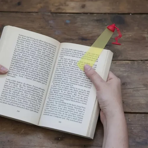 Segnalibro A Forma Di Lampada Da Lettura Creativa Unica Nero Idea Regalo