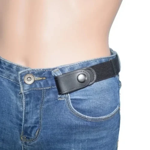 Cintura Elastica Senza Fibbia Per Jeans E Pantaloni 100-200cm Colore Blu