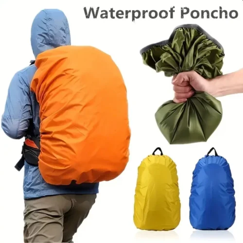 Parapioggia Per Zaino Portatile 35L Arancione Antipolvere Impermeabile