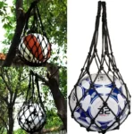 Borsa Rete Nylon Intrecciato Per Trasporto Palle Pallavolo Calcio Nuoto