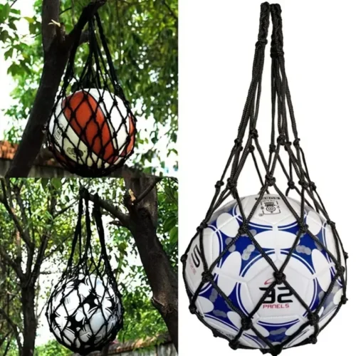 Borsa Rete Nylon Intrecciato Per Trasporto Palle Pallavolo Calcio Nuoto