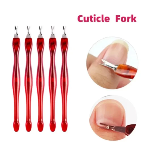 Set 5 Pezzi Forchetta Per Rimuovere Le Cuticole Manicure Pedicure