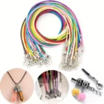 Lotto 10 Pezzi Corda Per Collana Multicolore 50cm Gioielli Bracciali