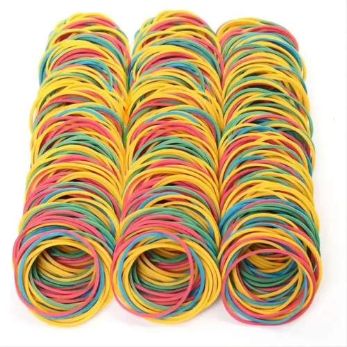 Lotto 200 Pezzi Elastici Multicolore Con Diametro 38mm Ufficio Scuola