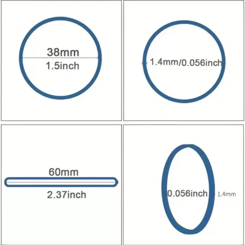 Lotto 200 Pezzi Elastici Multicolore Con Diametro 38mm Ufficio Scuola