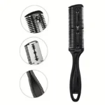 Pettine Per Taglio Dei Capelli A Doppia Faccia Con Lame Interne Sfoltire