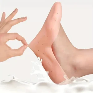 1 Paio Di Copertura Completa Del Piede In Silicone Anti-Crepa Traspirante