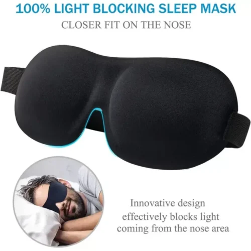 Maschera Per Gli Occhi 3D Imbottita Per Il Riposo Relax e Sonno Dormire