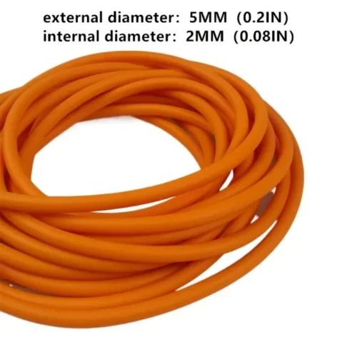 Tubo In Gomma Per Fionda In Lattice Naturale Elastico Arancione 1 Metro