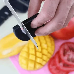 Mini Affilacoltelli Portatile a Chiave in Ceramica da Tasca Coltelli Forbici