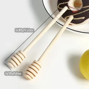 Bastoncino Di Legno Massello per Miele Liquido 15cm Latte Marmellata