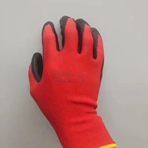 Paio Di Guanti In Gomma Nitrilica Di Nylon Antiscivolo Resistente All'usura
