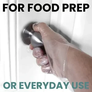 100 Pezzi Di Guanti Monouso Per La Preparazione Del Cibo Trasparenti