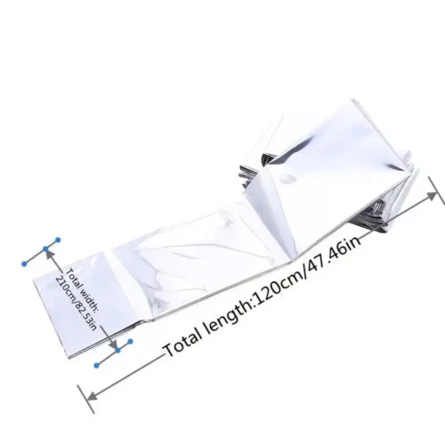 Coperta Isolante 120x210cm Di Sopravvivenza In Argento A Doppia Faccia