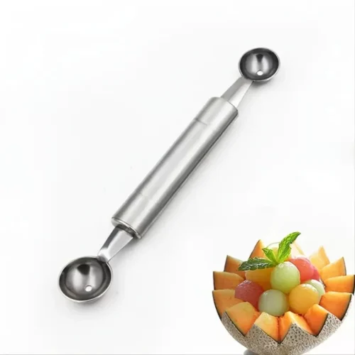 Cucchiaio Palline Di Melone In Acciaio Inossidabile 2 In 1 Frutta Gelato