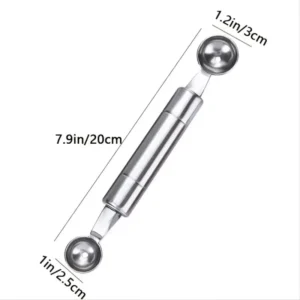 Cucchiaio Palline Di Melone In Acciaio Inossidabile 2 In 1 Frutta Gelato