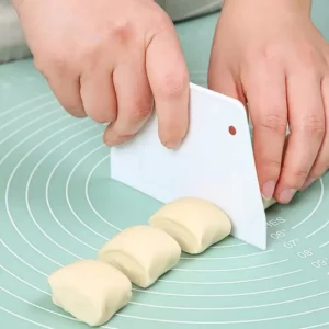 2 Pezzi Raschietto Trapezoidale In Plastica Spatola Per Pasta Cruda Torte
