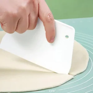 2 Pezzi Raschietto Trapezoidale In Plastica Spatola Per Pasta Cruda Torte