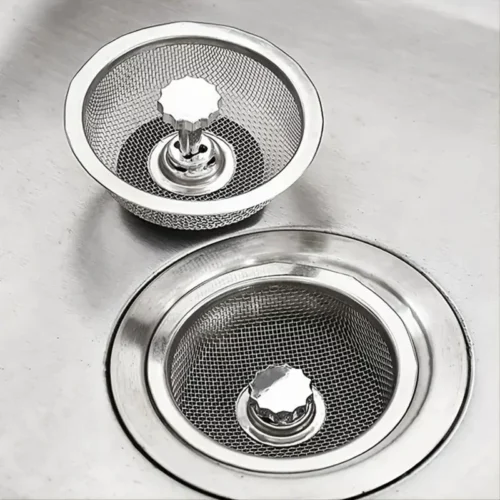 Filtro Per Lavello Con Tappo In Acciaio Inossidabile per Lavabo e Bagno