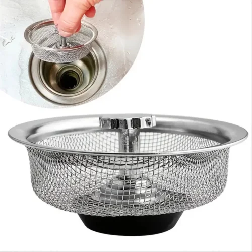 Filtro Per Lavello Con Tappo In Acciaio Inossidabile per Lavabo e Bagno