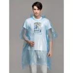Lotto 2 Pezzi Impermeabile Monouso Poncho per Pioggia Portatile