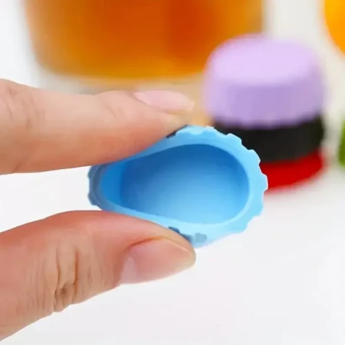 3 Pezzi Casuali Copertura In Silicone Per Bottiglie Di Vino Birra Bottiglie