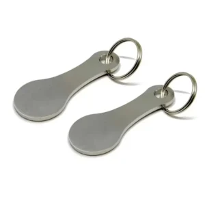 1PZ Portachiavi Carrello Della Spesa Strumento per Sbloccare Acciaio Inox