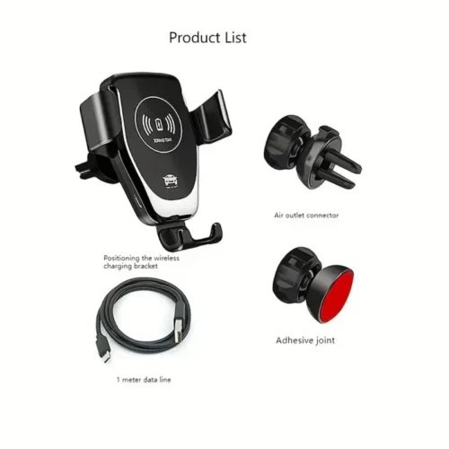 Caricabatterie Wireless Supporto Smartphone Auto Gravità Universale