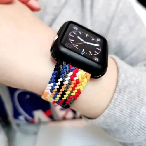 Cinturino per orologio adatto per Apple Watch 38mm 40mm 41mm Rainbow