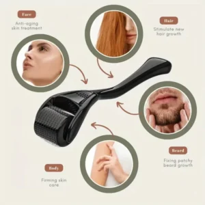Rullo Micro Ago Facciale Da 0,5mm Crescere Barba Capelli Peli Verde