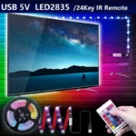 Barra Luminosa A LED Adesiva 60 Luci 2 Metri RGB 2835 Con Telecomando