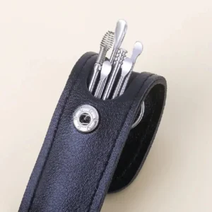 Kit 6 Pezzi Strumenti Di Rimozione Cerume Varie Teste Cucchiai Earpick
