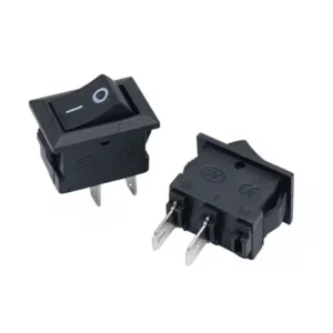 10pz Lotto Interruttore Rocker Nero Piccolo Pannello 6A 250V