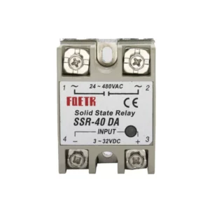 Relè Statico 40A Monofase AC 3-32Vdc 24-380Vac SSR-40DA