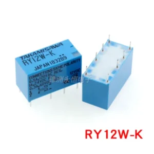 Relè Takamisawa RY12W-K Bobina 12Vdc 12V DC 0.5A 120V DPDT