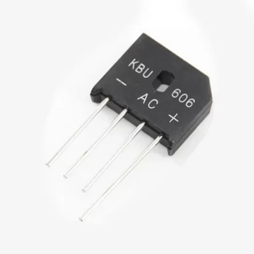 PONTE DIODI 6A 600V KBU606 COMPONENTE SCHEDA PCB CS – Lotto 5 Pezzi