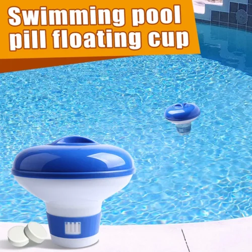 Galleggiante Per Pulizia Piscina Chimico Dispenser Cloro Bromo Spa Vasca