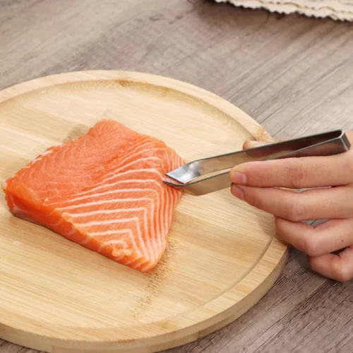 Pinza Per Cucina Rimozione Osso Pesce Lische In Acciaio Inox Piatti Di Pesce