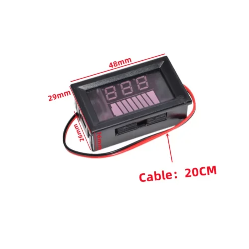 Tester Indicatore Del Livello Di Carica Della Batteria Auto 12v 24v 36v 48v 60v 72v