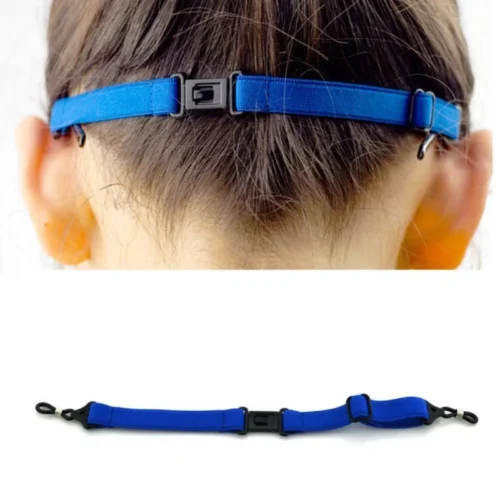 Corda Per Occhiali Regolabile Sport Blue Fissaggio Antiscivolo Accessorio Lenti