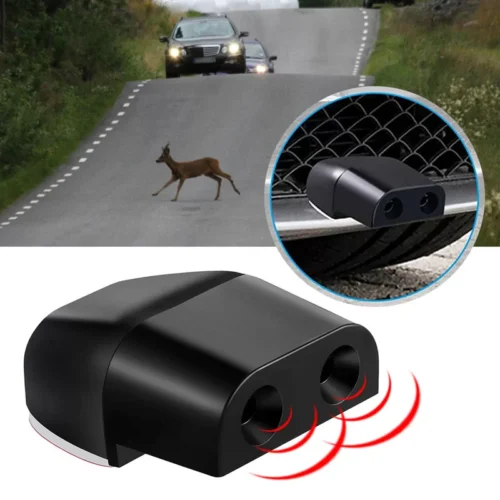 Lotto da 2 Pezzi Ultrasuoni Auto Cicalino Repellente per Animali Cani Allarme