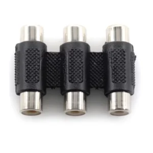 RCA Femmina a Femmina Connettore Jack 3 Vie Adattatore Connettore CCTV
