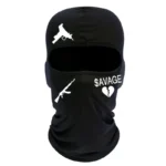 Sottocasco Balaclava Con Mitra AK47 Kalashnikov Nero Copricapo Moto Poliestere