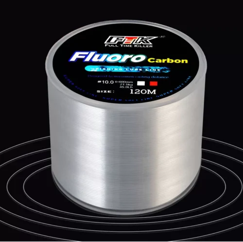 FTK 120metri lenza invisibile rivestimento in Fluorocarbon da 0,35mm 10kg