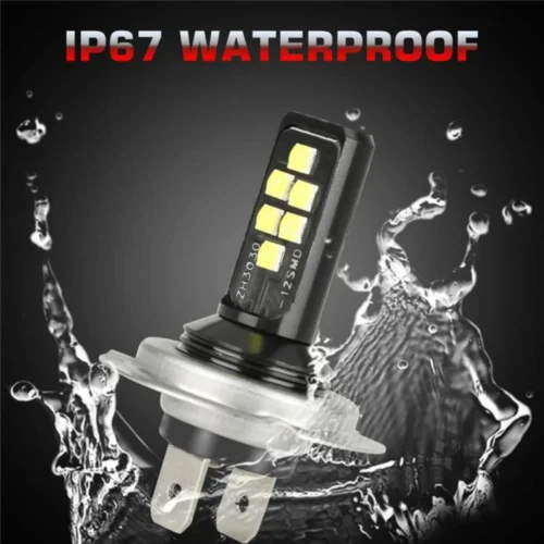 1 Pezzo Lampadina H7 LED SMD 60W 52000 Lumen 6000k Alto Fascio Luminoso