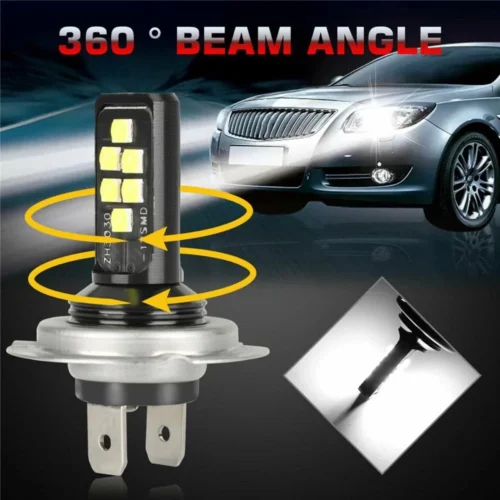 1 Pezzo Lampadina H7 LED SMD 60W 52000 Lumen 6000k Alto Fascio Luminoso