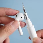 Strumento 3 in 1 Spazzola Bianca per Pulizia Auricolari AirPods 1 2 Pro Portatil