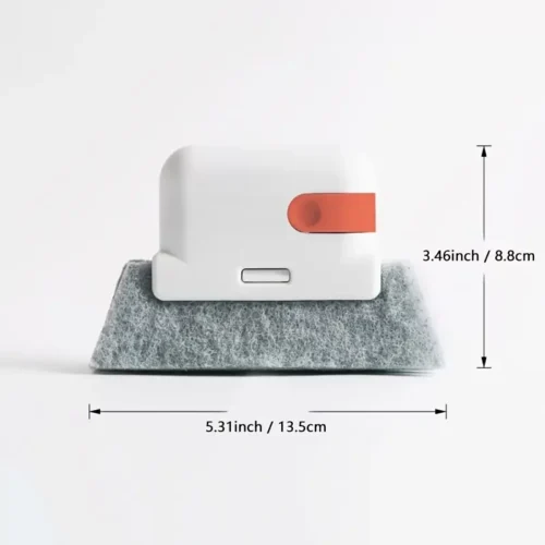 Strumento 2 in 1 Spazzola Pulizia Finestre Infissi Panno Staccabile e Lavabile
