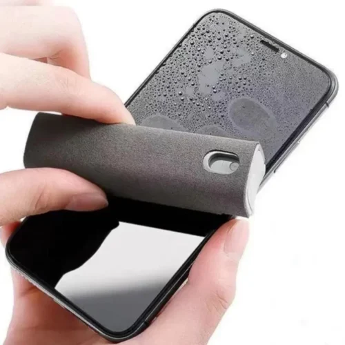 Set 2 in 1 Flacone e Spazzola per Pulizia Smartphone Tablet Cellulari Portatile